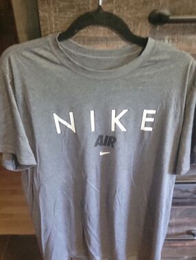 Nike Grey Short Sleeve Logo Tee